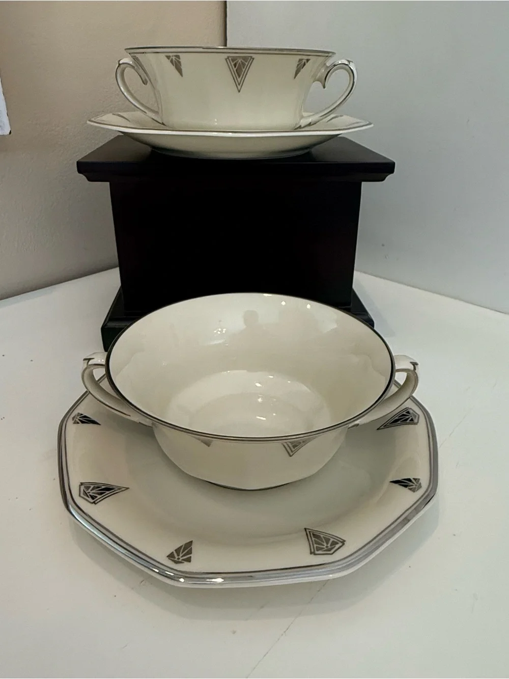 Community China Deauville Cream Soup Bowl & Underplate Bavaria- PLEASE READ